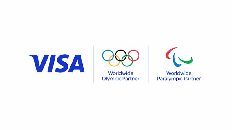 Visa, Olympics, Paralympics worldwide partner triposite logo