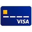 Illustration of Visa credit card.