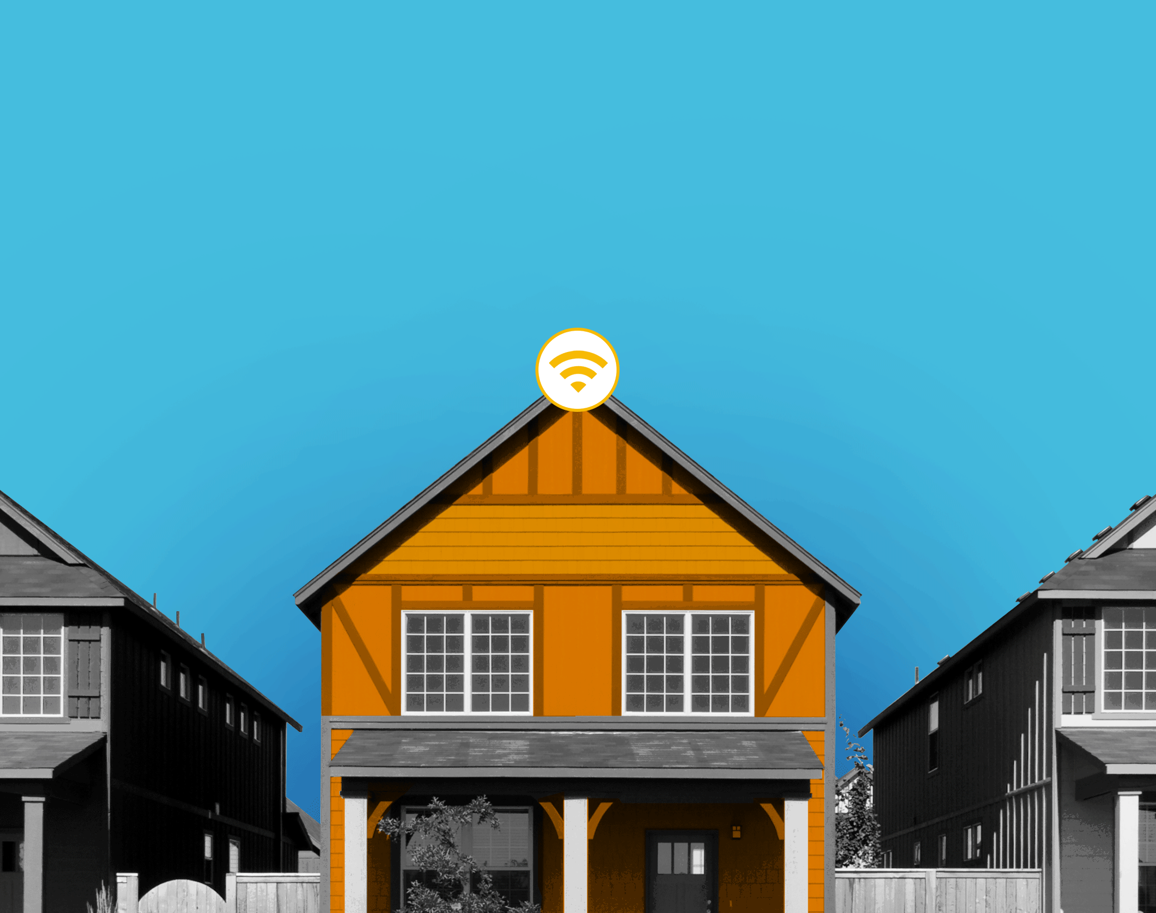 House broadcasting wifi signal