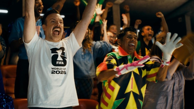 FIFA World Cup 2026™ Visa Tap In campaign video clips with Jason Sudeikis