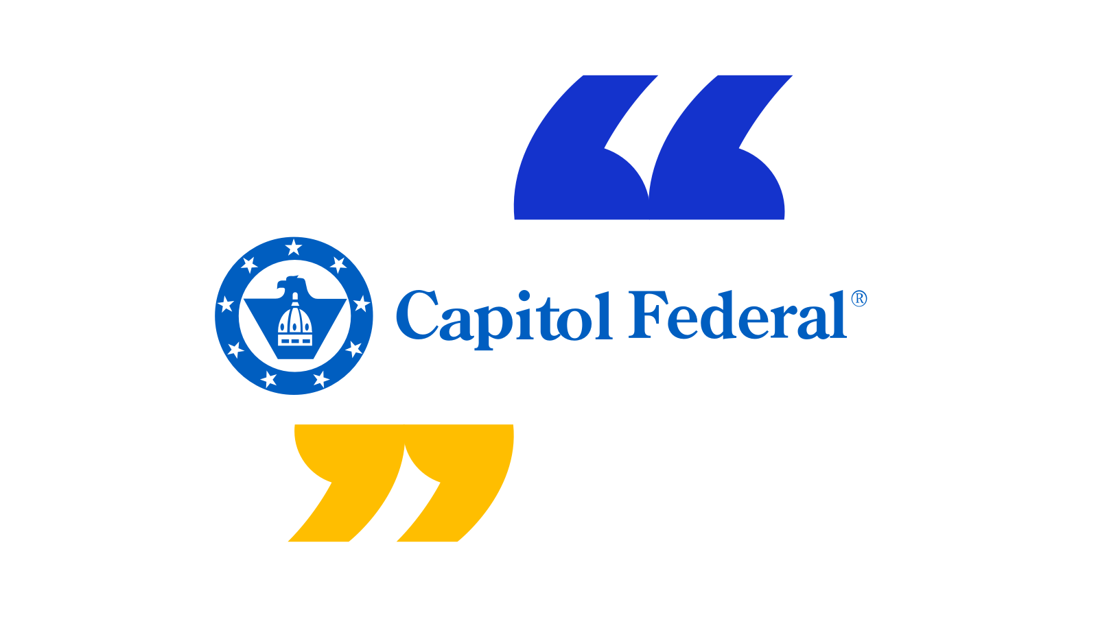 Capitol Federal logo inside quotation marks.