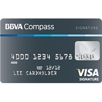 bbva compass signature credit card