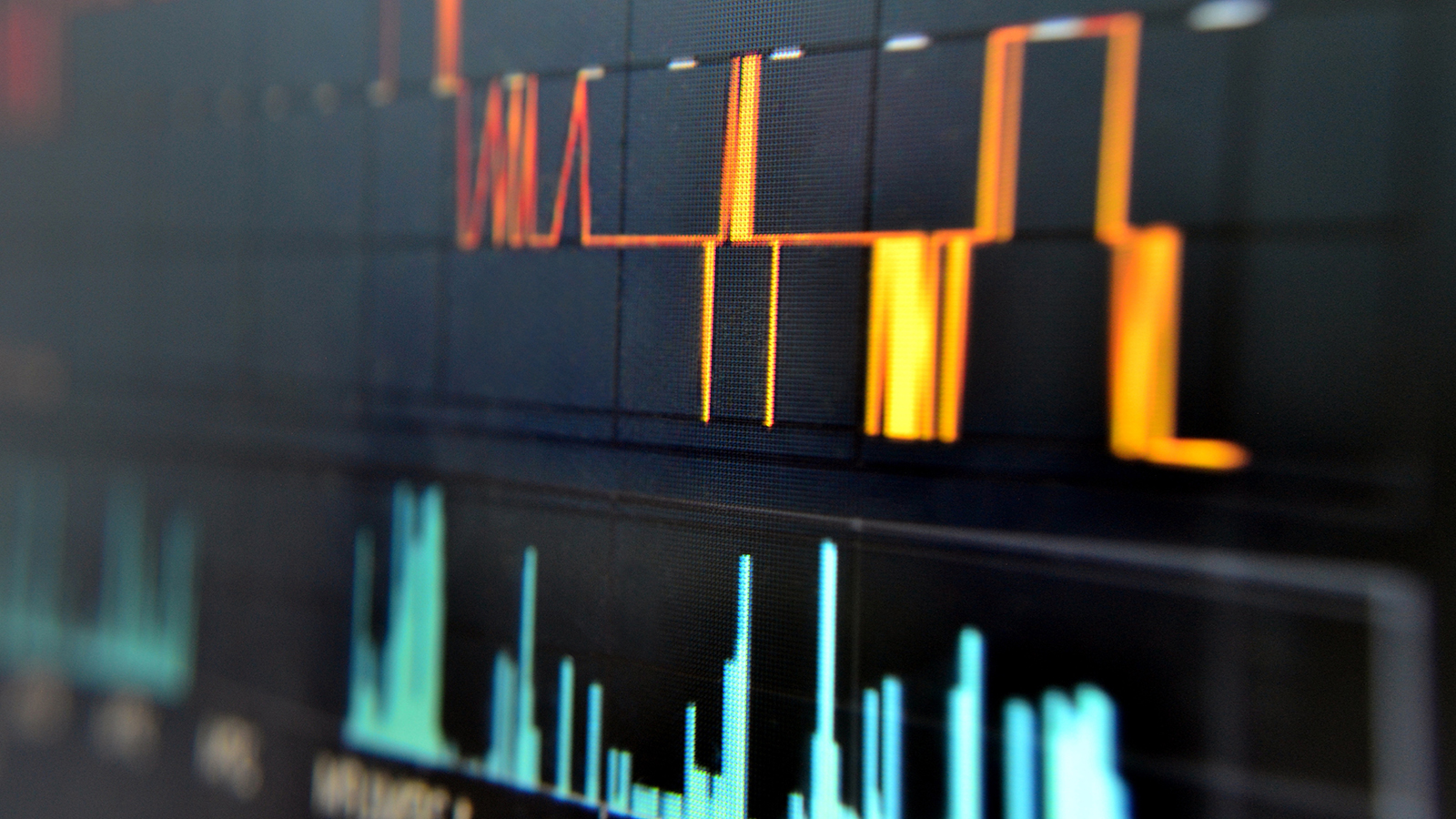 Representation of data on a computer monitor. Representation of data on a computer monitor.