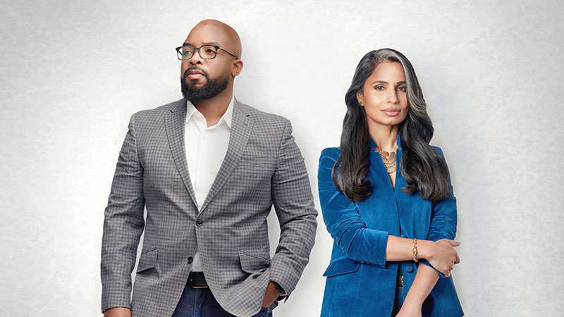 Donald Hawkins (left) and Asya Bradley founded First Boulevard, a Visa fintech partner serving the Black community.