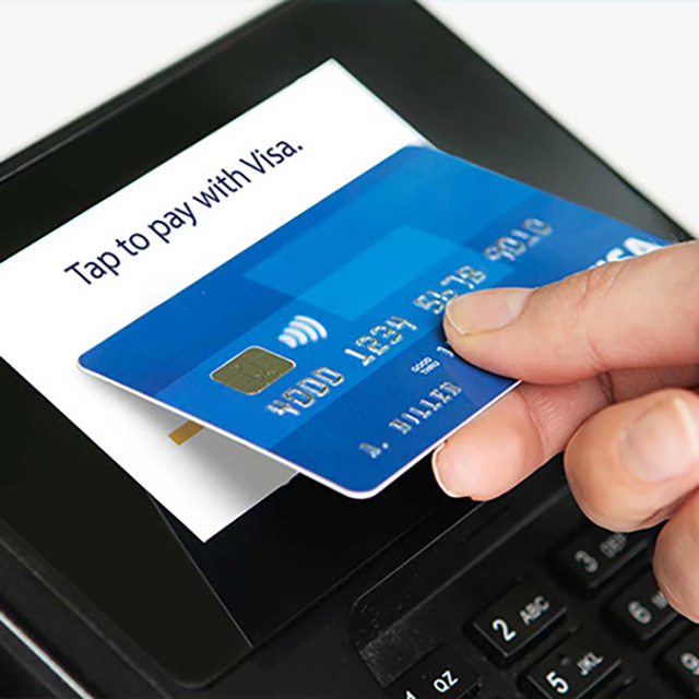 Visa contactless card.