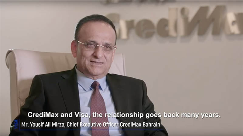 CrediMax Bahrain CEO Yousif Ali Mirza speaking about how Visa Consulting & Analytics supported their business growth.