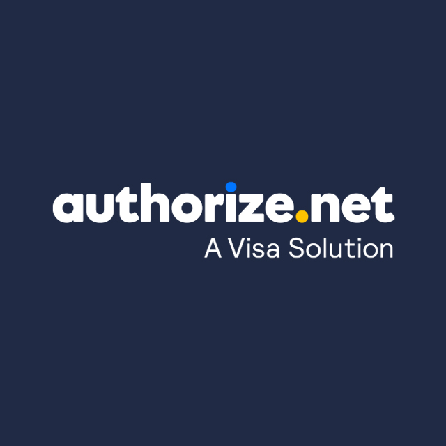 Authorize.net logo with the caption 