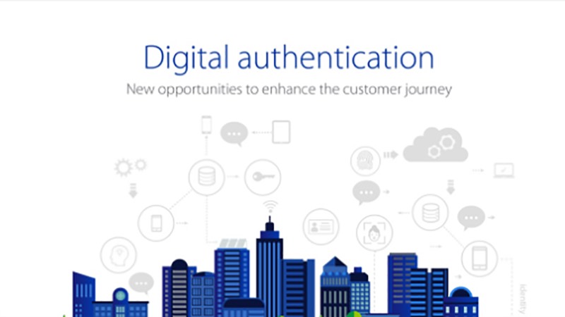 Infographic that states 'Digital authentication - new opportunities to enhance the customer journey.' Infographic that states 'Digital authentication - new opportunities to enhance the customer journey.'