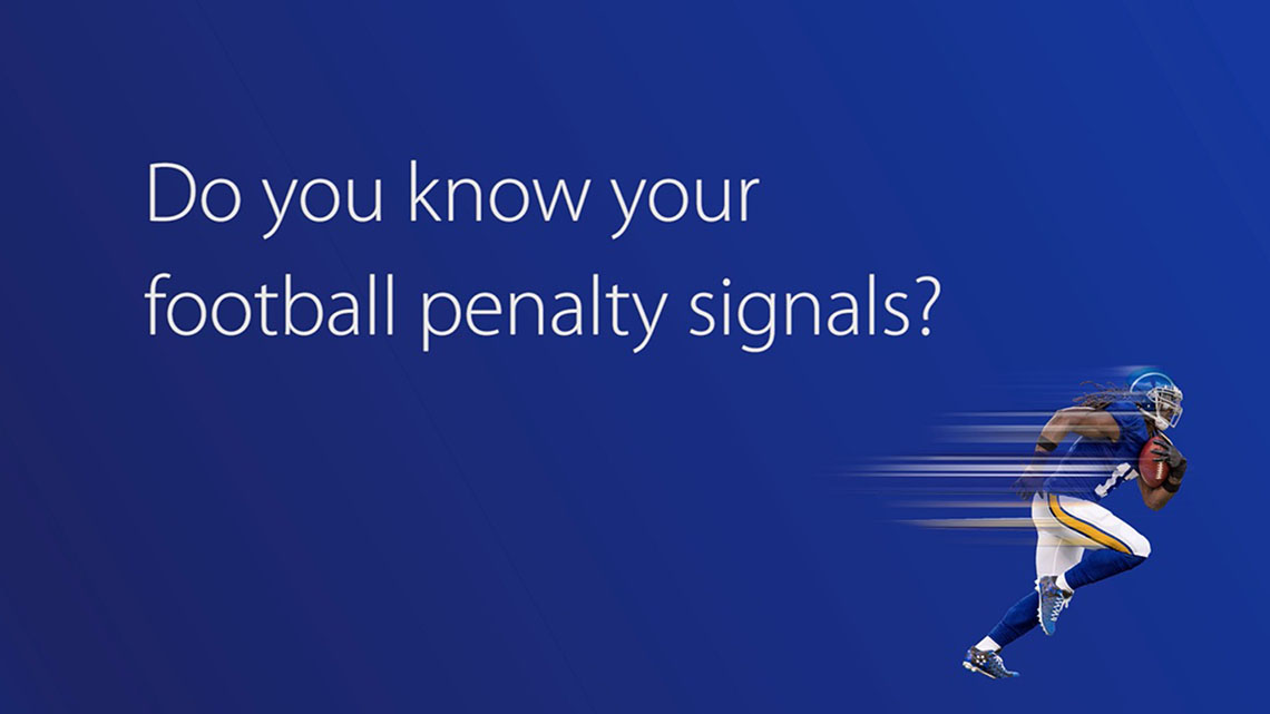football penalty signals