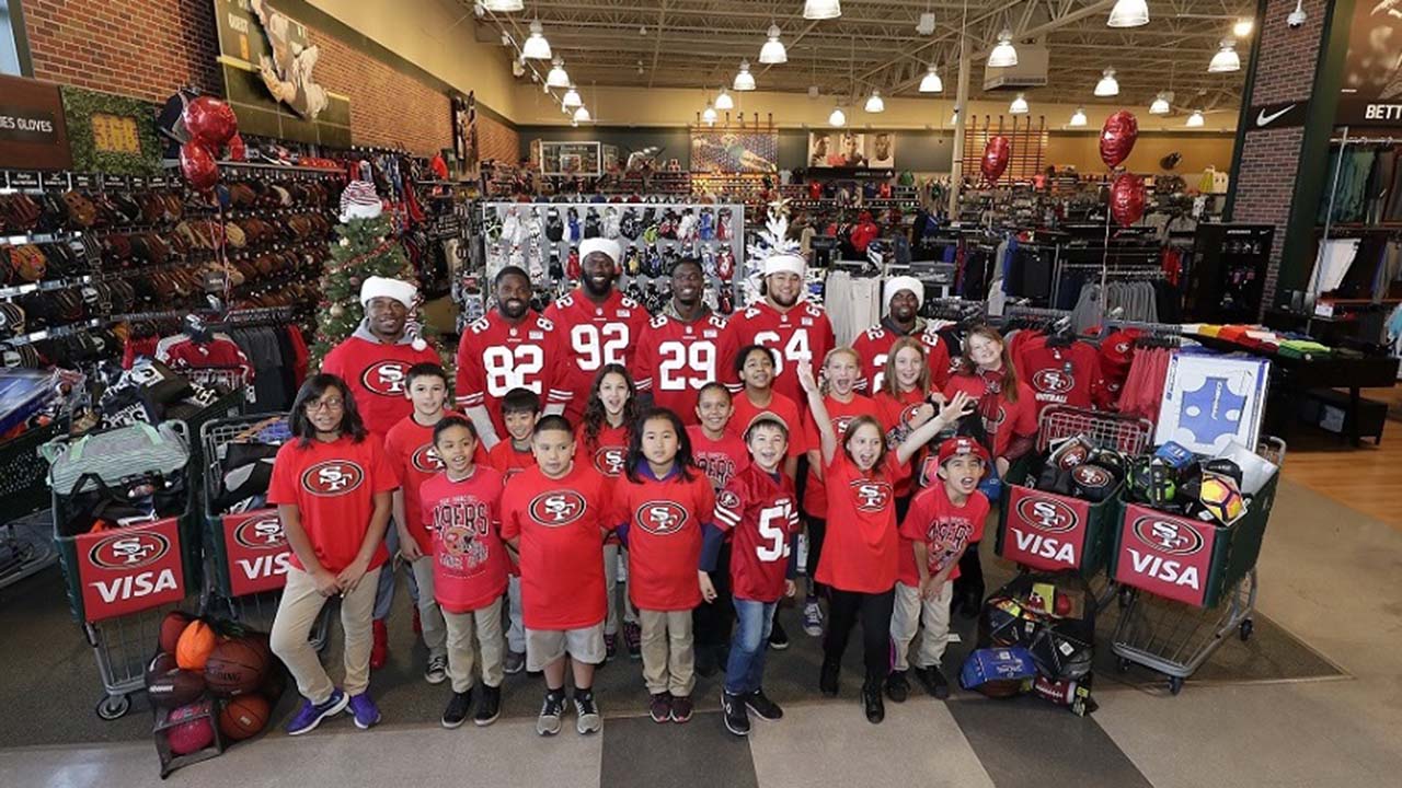 49ers shop with a player 49ers shop with a player