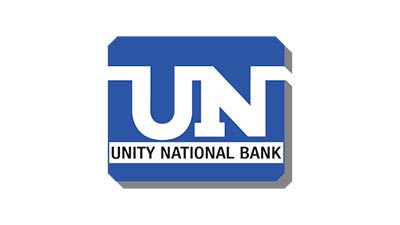 Unity National Bank logo.