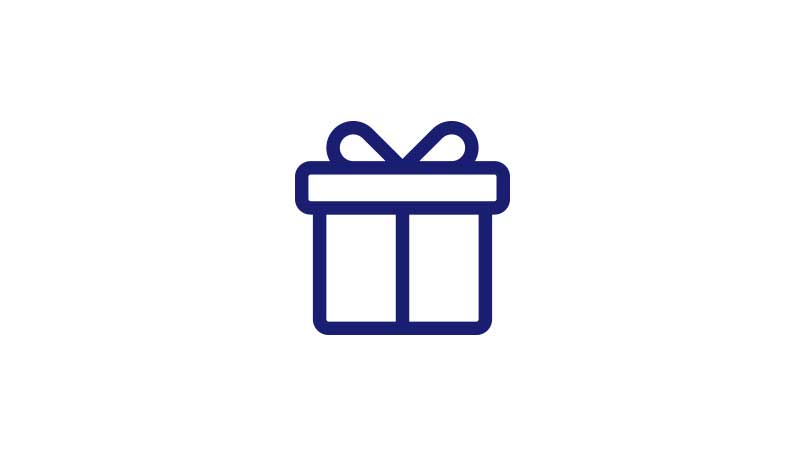 Illustration of a gift box with a bow. Illustration of a gift box with a bow.
