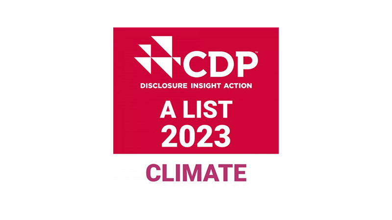 CDP A List 2023 badge.