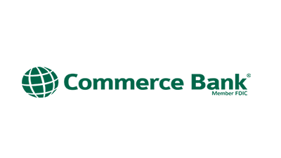 The Commerce Bank logo, member FDIC.