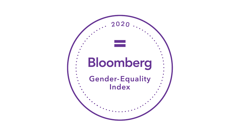 Bloomberg gender equality index logo.