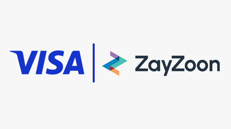 Visa and Zayzoon logos.
