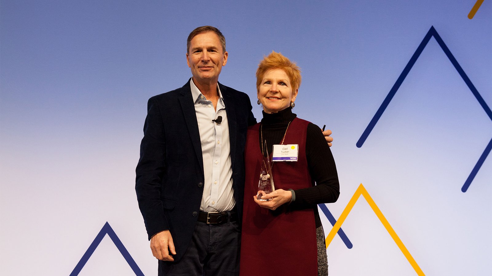 Simon Keys, VP Global Processing, Visa Inc.; and Gail Tucker, Product Manager, PNC Bank.
