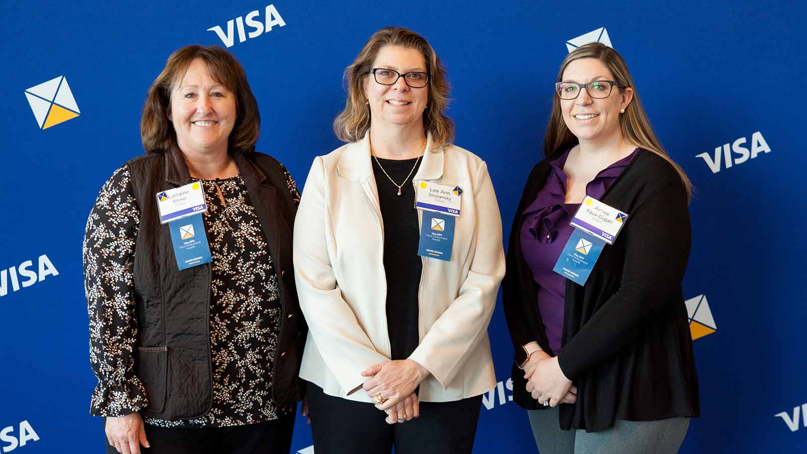 Three female award winners.