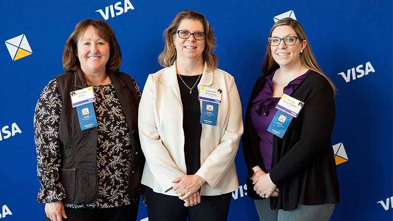 Three female award winners.