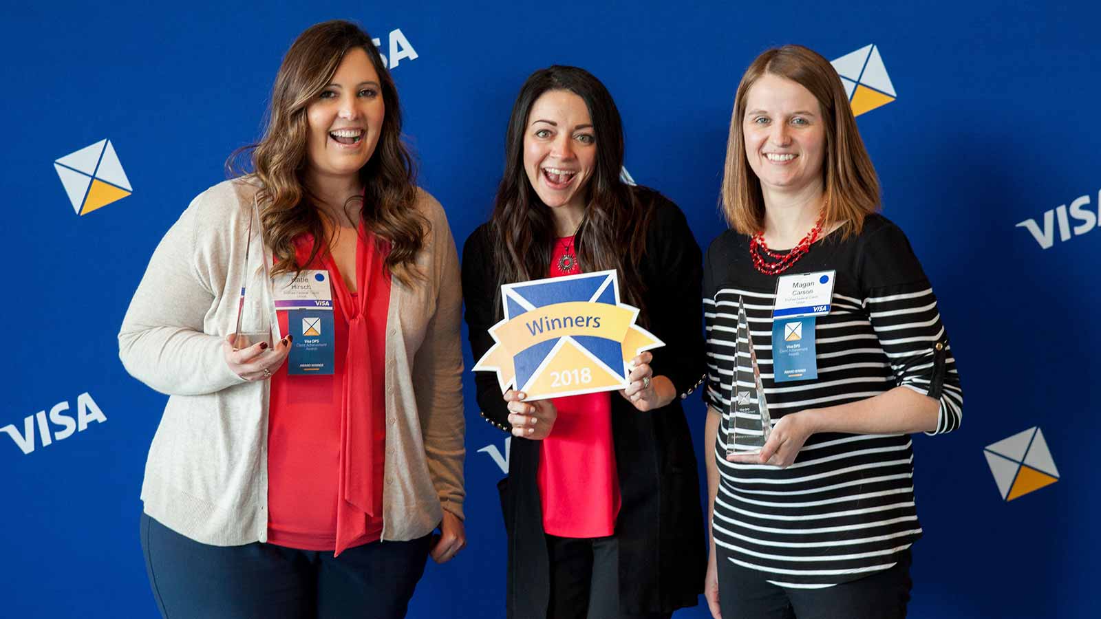 Three female award winners.