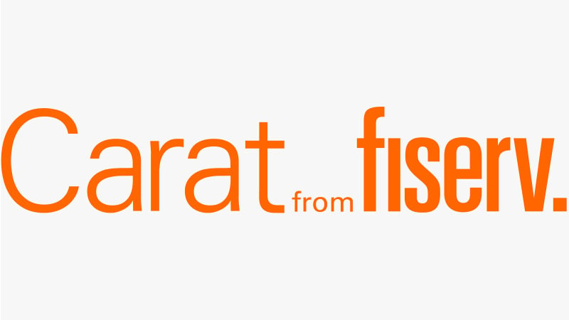 Image with the ‘Carat from fiserv.’ logo